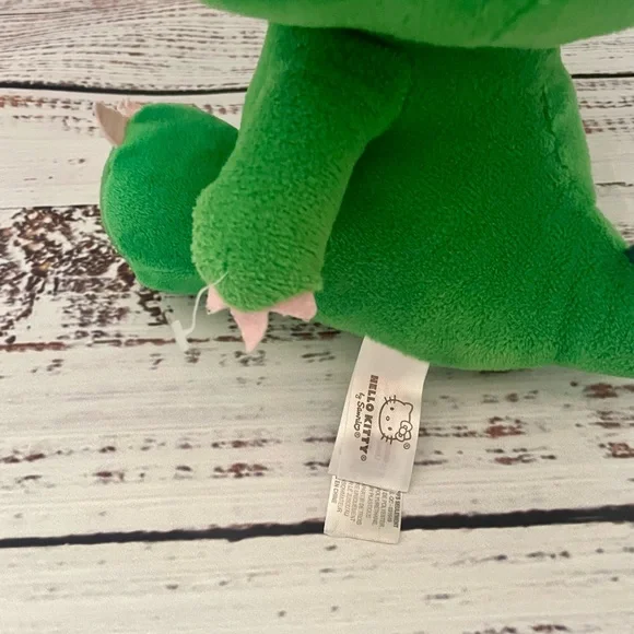 Hello Kitty Green Dinosaur Plush - Picture 3 of 5